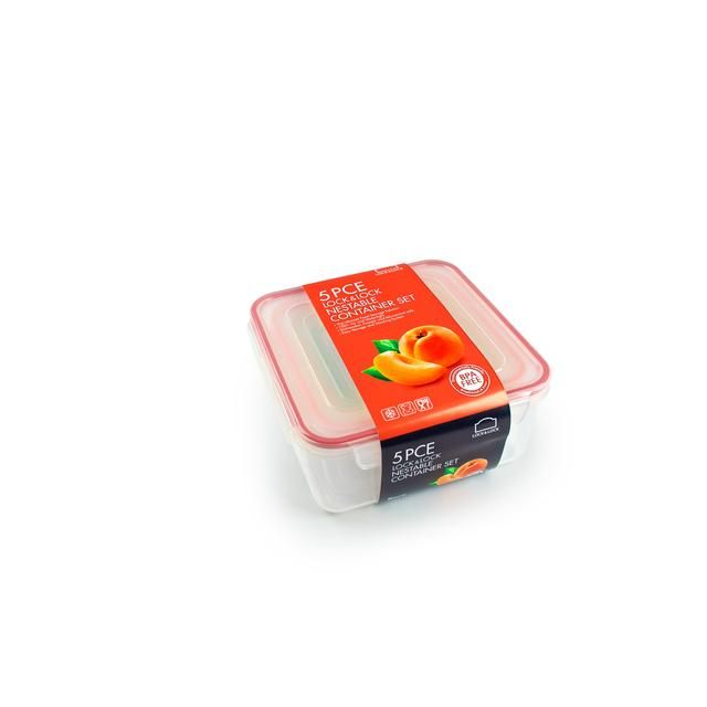 Lock & Lock Square Food Container Set 5 per pack