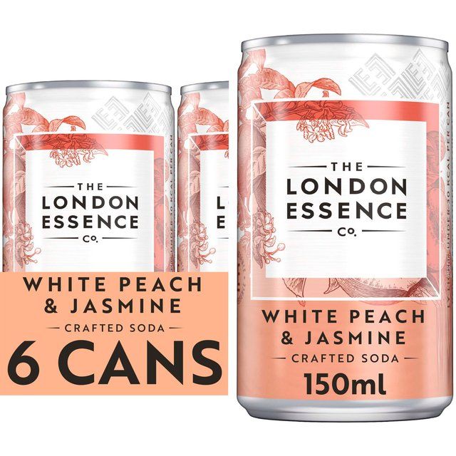 London Essence Co. White Peach & Jasmine Cans 6 x 150ml
