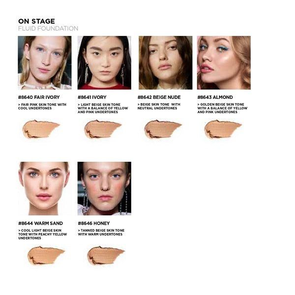 Lord & Berry On Stage Fluid Foundation, Almond 30ml