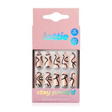 Lottie London Stay Press'D on Nails - Abstract Swirl