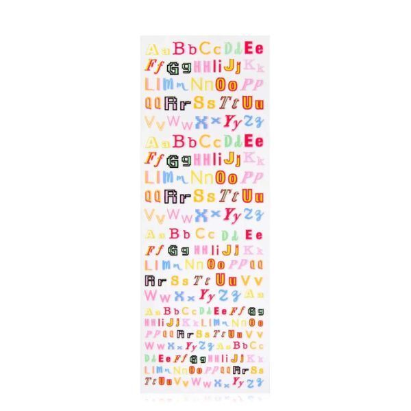 Lottie London Stick To It Nail Sticker - Alphabet