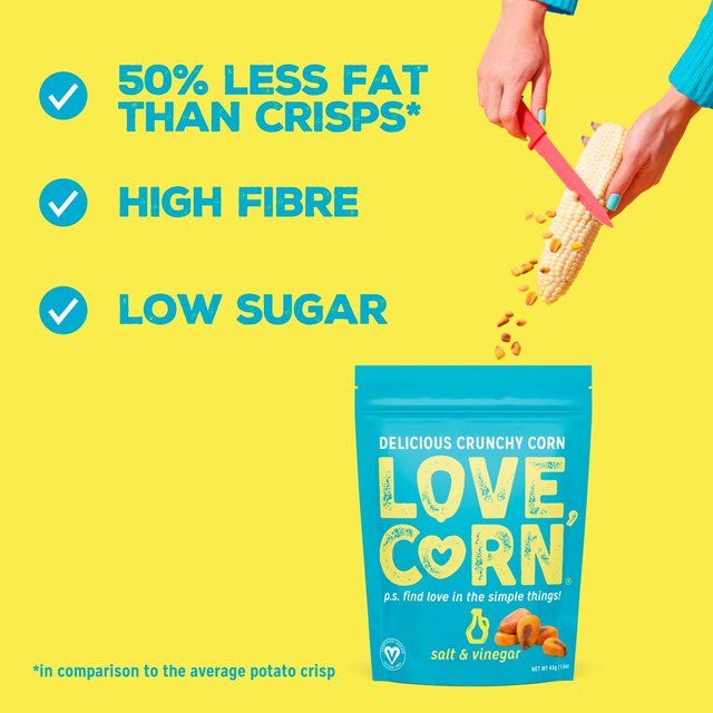 LOVE CORN Salt & Vinegar Crunchy Corn 45g