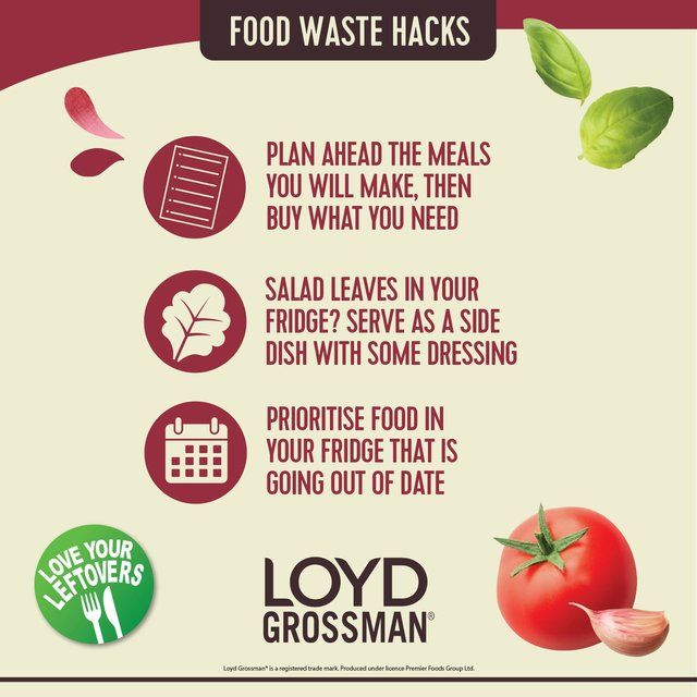 Loyd Grossman Tomato & Roasted Garlic Pasta Sauce 350g