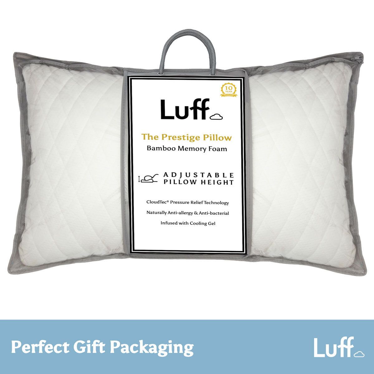 Luff Height Adjustable Prestige Bamboo Pillow