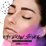LUVYAH Cosmetics Eyebrow Stencils Template 24pcs