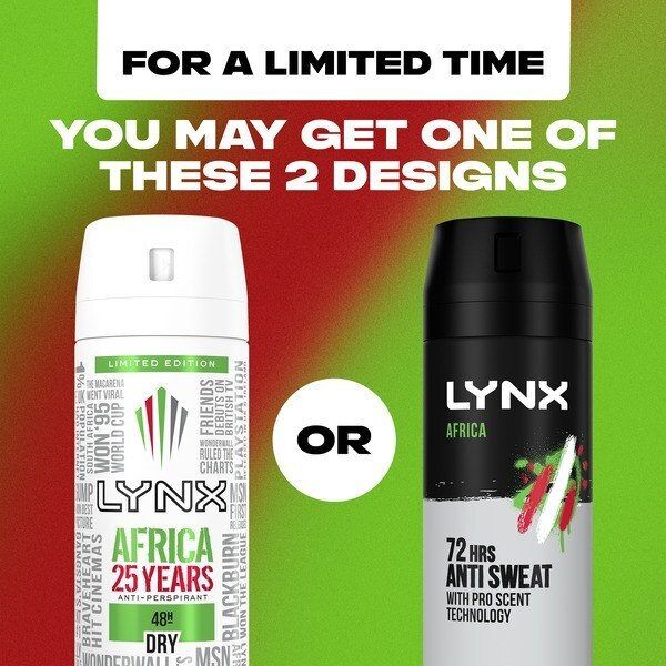 Lynx 72-Hour Antiperspirant Deodorant Spray Africa 150ml