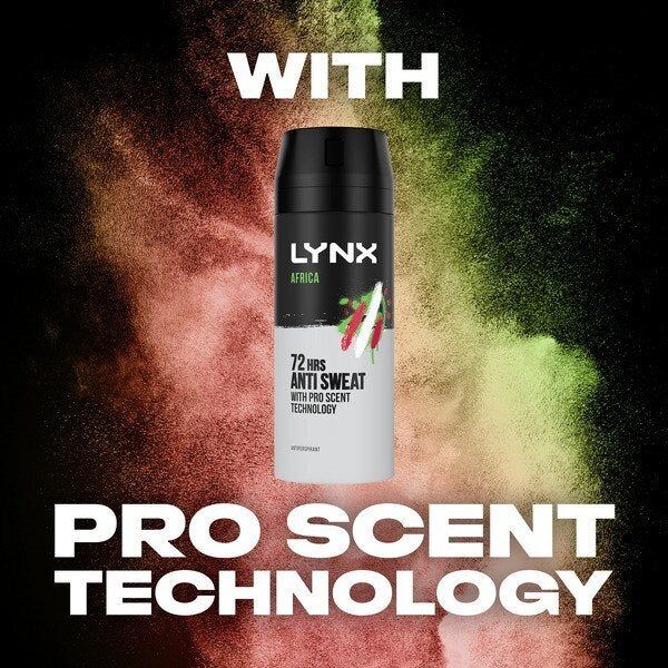Lynx 72-Hour Antiperspirant Deodorant Spray Africa 150ml