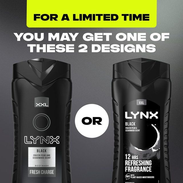Lynx Black Body Wash Shower Gel 500ml