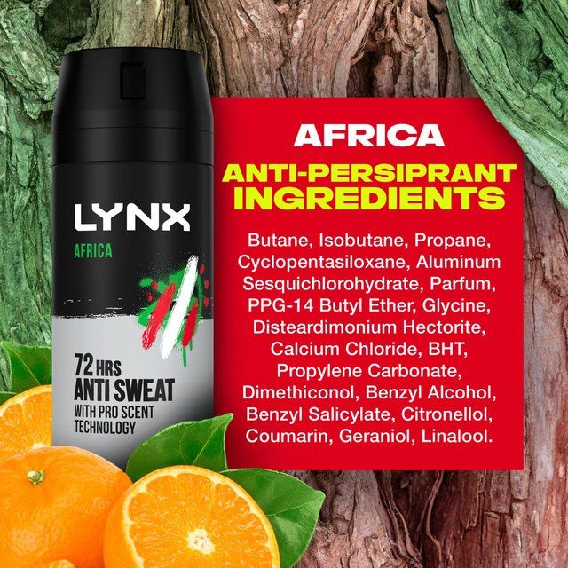 Lynx Dry Africa Spray Anti-Perspirant Deodorant 150ml