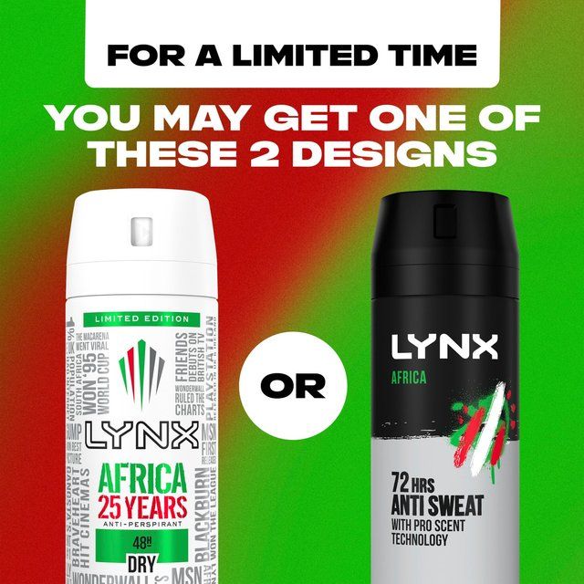 Lynx Dry Africa Spray Anti-Perspirant Deodorant 150ml