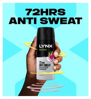 Lynx Epic Fresh Grapefruit & Tropical Pineapple Scent Antiperspirant Deodorant Spray 150ml