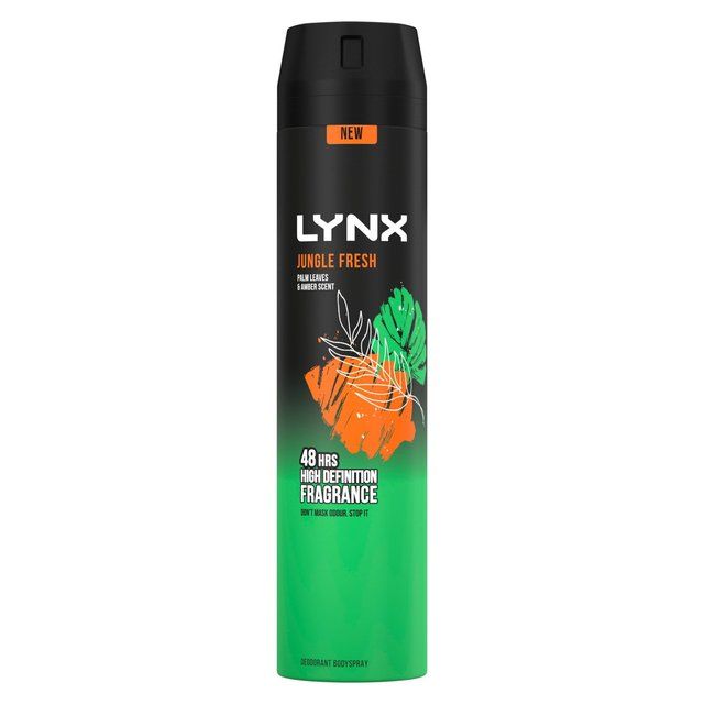 Lynx Men Deodorant Bodyspray Aerosol Jungle Fresh 250ml