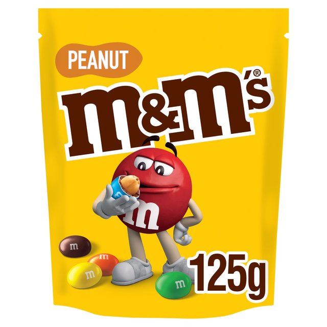 M&M's Crunchy Peanut & Milk Chocolate Bites Pouch Bag 125g