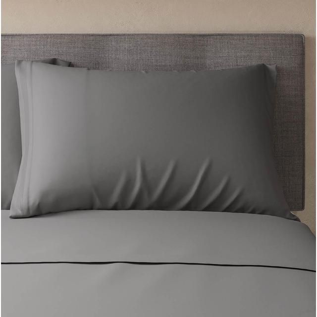 M&S 2 Pack Cotton Rich Percale Pillowcases One Size Dove 2 per pack
