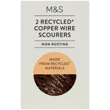 M&S 2 Recycled Copper Wire Scourers 2 per pack