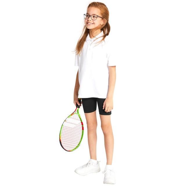 M&S 2pk Cotton Stretch Shorts 4-14 Years Black