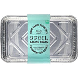 M&S 3 Foil Baking Trays   3 per pack