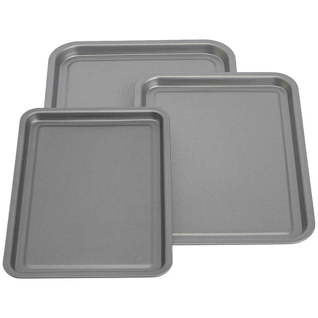 M&S 3pk Oven Trays Silver 3 per pack