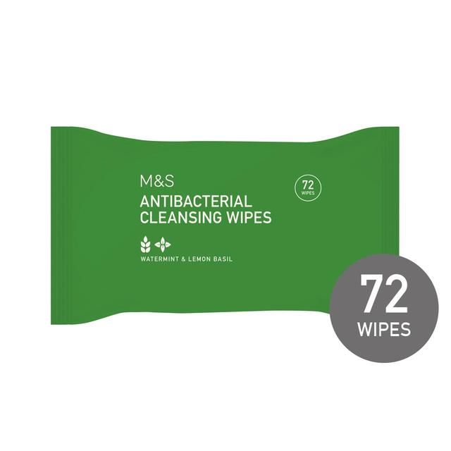 M&S Antibacterial Cleansing Wipes 72 per pack