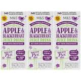 M&S Apple & Blackcurrant Juice Drink 3 x 200ml