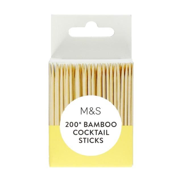 M&S Bamboo Cocktail Sticks 200 per pack