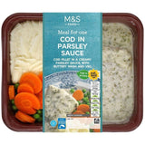 M&S Cod in Parsley Sauce with Mash Peas & Carrots 400g