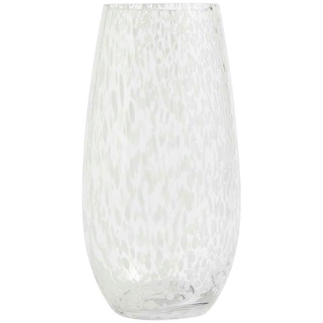 M&S Collection Confetti Glass Vase White