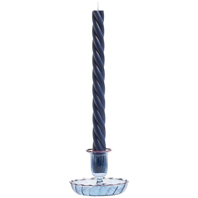 M&S Collection Set of 2 Twisted Dinner Candles Navy 2 per pack