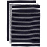 M&S Collection Set of 3 Cotton Rich Kitchen Towels One Size Blue 3 per pack