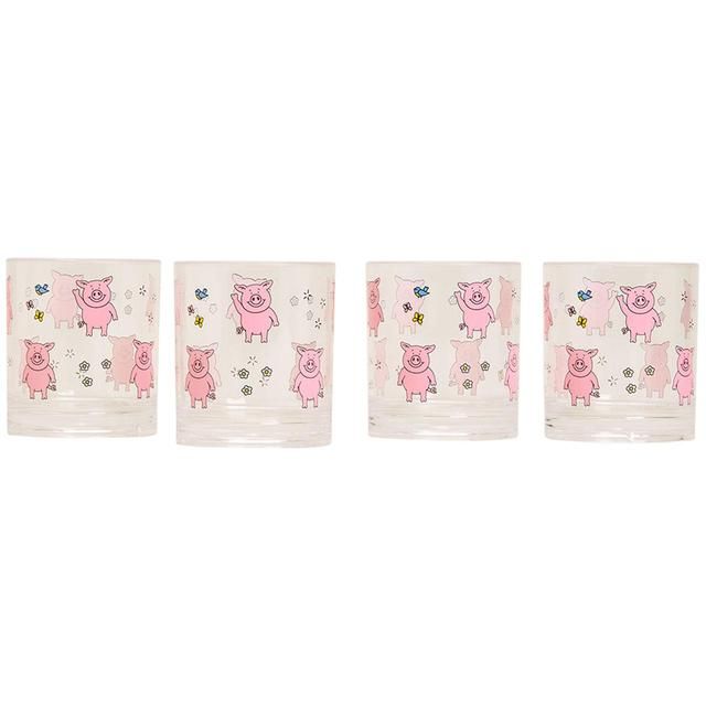 M&S Collection Set of 4 Percy Pig Picnic Tumblers One Size Multi 4 per pack