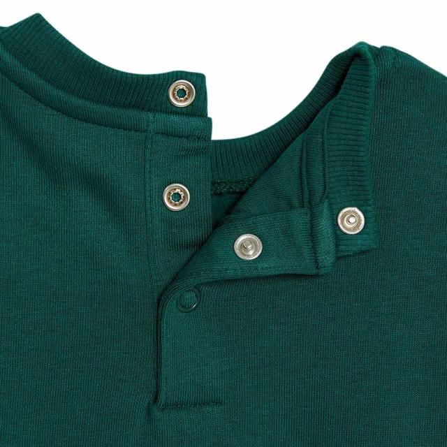 M&S Cotton Oh What Fun Slogan Outfit 0-3M Green