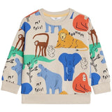 M&S Cotton Rich Animal Sweatshirt 2-7 Years Calico Mix