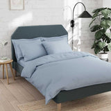 M&S Cotton Rich Duvet Cover King (5FT) Chambray