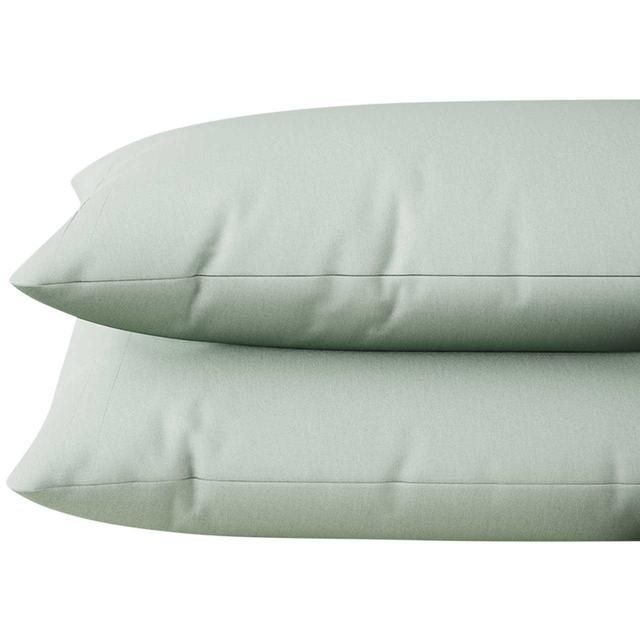 M&S Cotton Rich Pillowcases Duck Egg 2 per pack