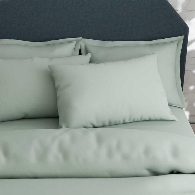 M&S Cotton Rich Pillowcases Duck Egg 2 per pack