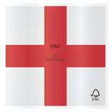 M&S England Flag Napkins 20 per pack