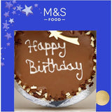 M&S Extremely Chocolatey Birthday Cake 800g