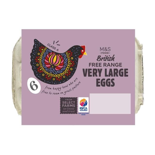 M&S Free Range Very Large Eggs 6 per pack