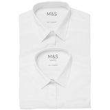 M&S Girls 2 Pack Regular Fit Blouse 3-14 Years