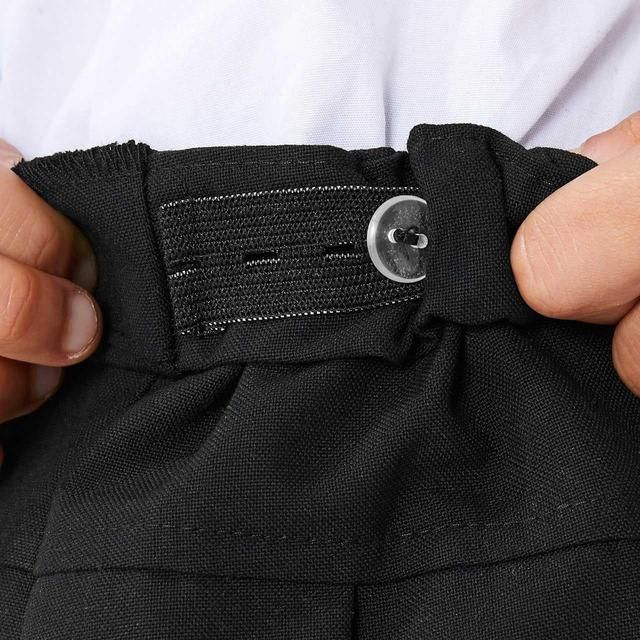 M&S Girls 2pk Black Crease Resistant School Skirts 4-14 Years