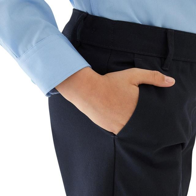 M&S Girls 2Pk Slim Leg Adj Hem Trs 3-4 Y 2 per pack