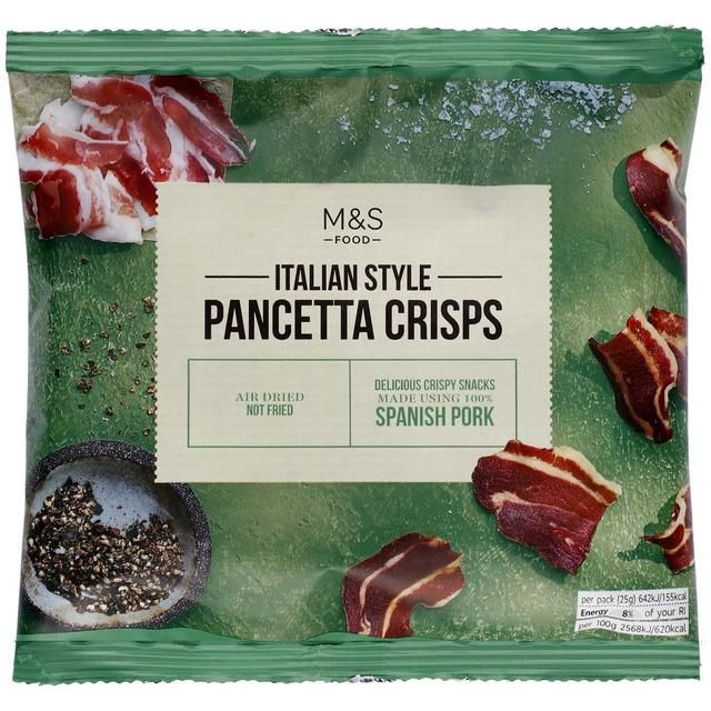 M&S Italian Style Pancetta Crisps 25g