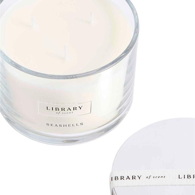 M&S Library of Scent Seashells 3 Wick Candle