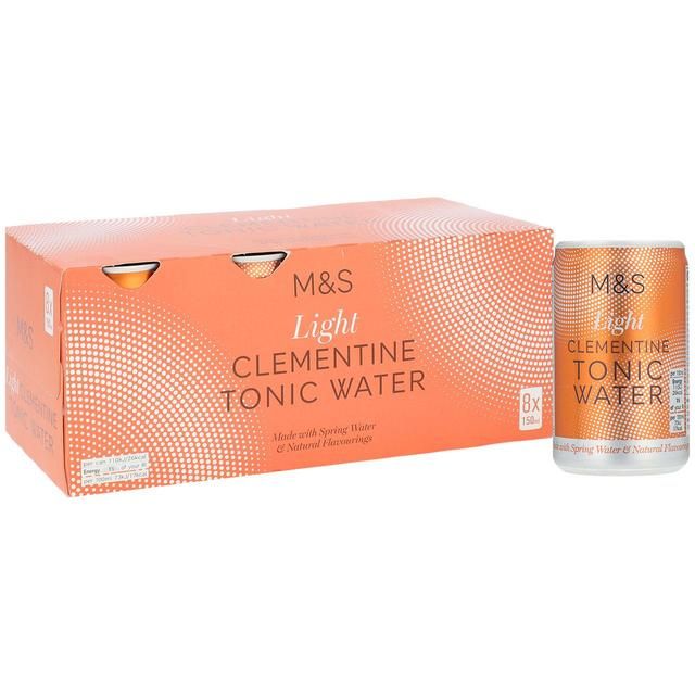 M&S Light Clementine Tonic Water 8 x 150ml
