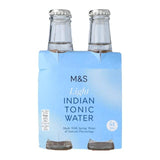 M&S Light Indian Tonic Water 4 x 200ml