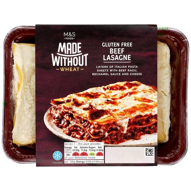 M&S Made Without Wheat Beef Lasagne 400g
