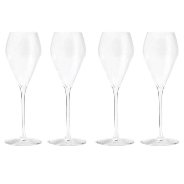 M&S Maxim Crystal Prosecco Glasses Set 4 per pack