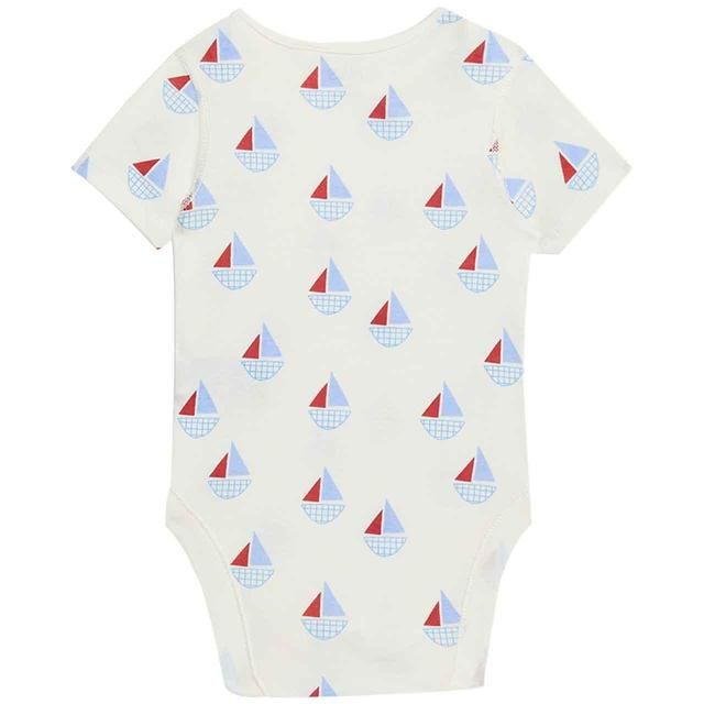 M&S Nautical Bodysuits Newborn-3 Years Ecru