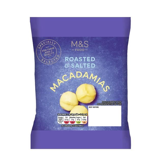 M&S Roasted & Salted Macadamia Nuts 100g