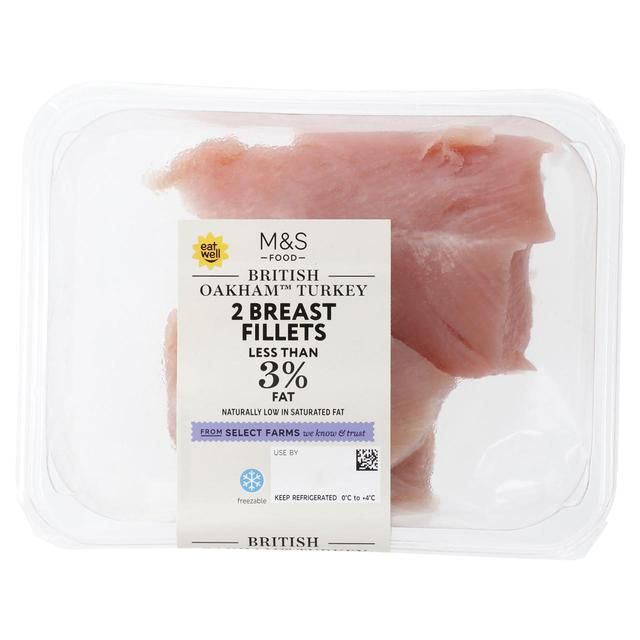 M&S Select Farms British Oakham 2 Turkey Breast Fillets 380g